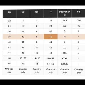 chanel jacket sizing